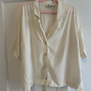 Madewell Cream Button-Up Women's Top